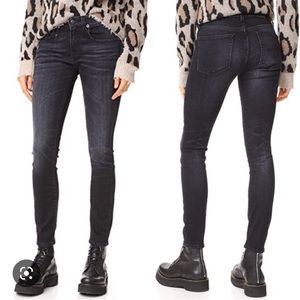R13 Women Skinny Allison Jeans in Dirty Black Size 27